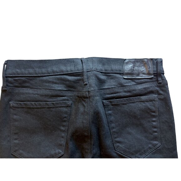RtA Raw Hem Ankle Jeans in Black Japanese Denim - Picture 5 of 7